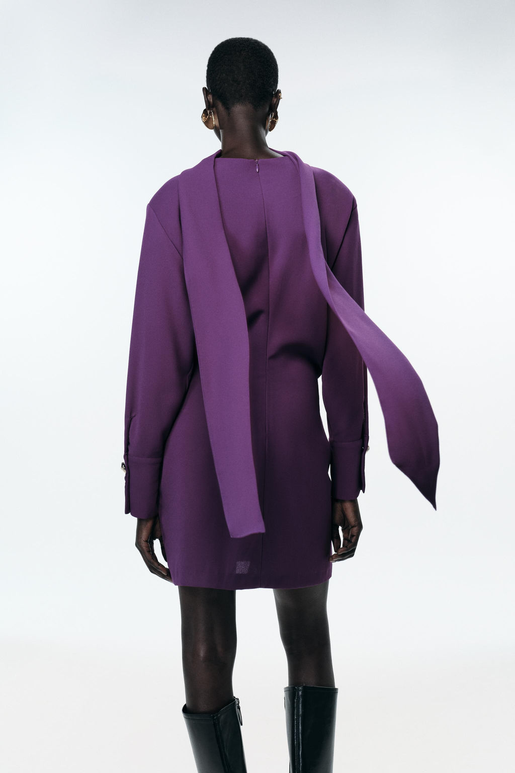MINI DRESS WITH SCARF - Zara фото 4