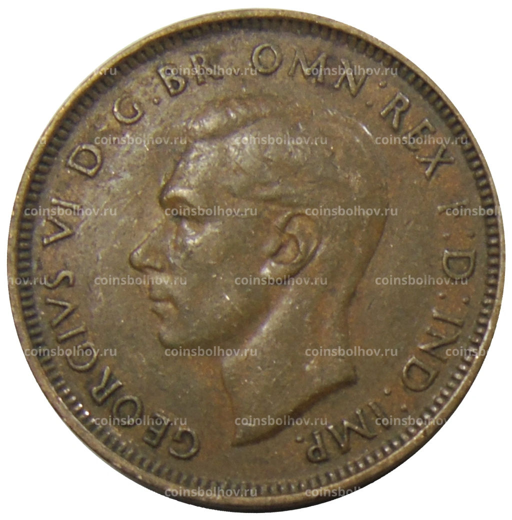 1/2 пенни 1938 года Австралия