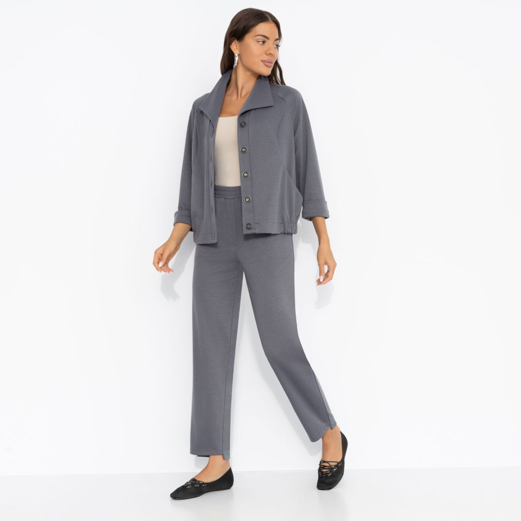 Брючный костюм с карманами, Идеально с кроссовками (2 в 1, серый) - Charutti фото 2