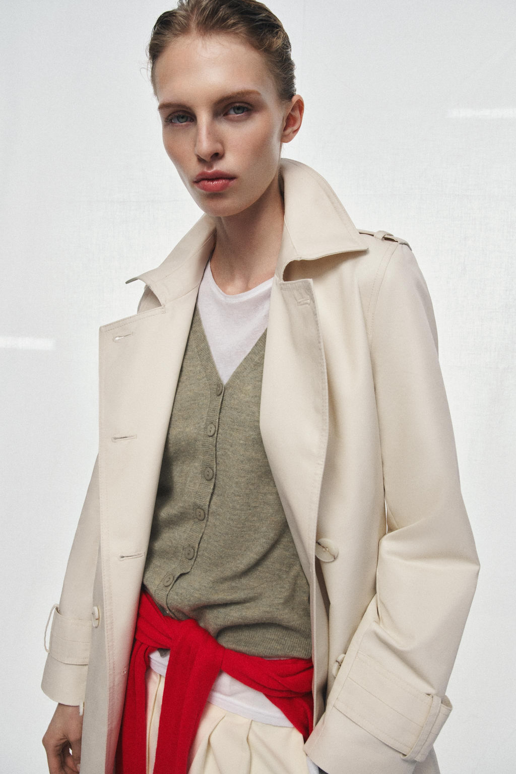 ZW COLLECTION BELTED TRENCH COAT - Zara фото 15