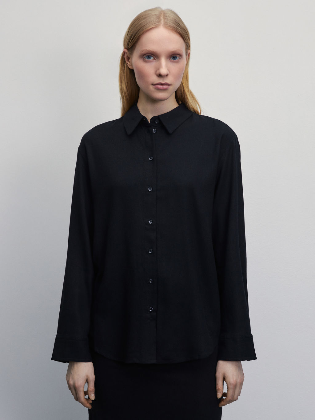 Рубашка оверсайз изо льна / Zarina  фото 3