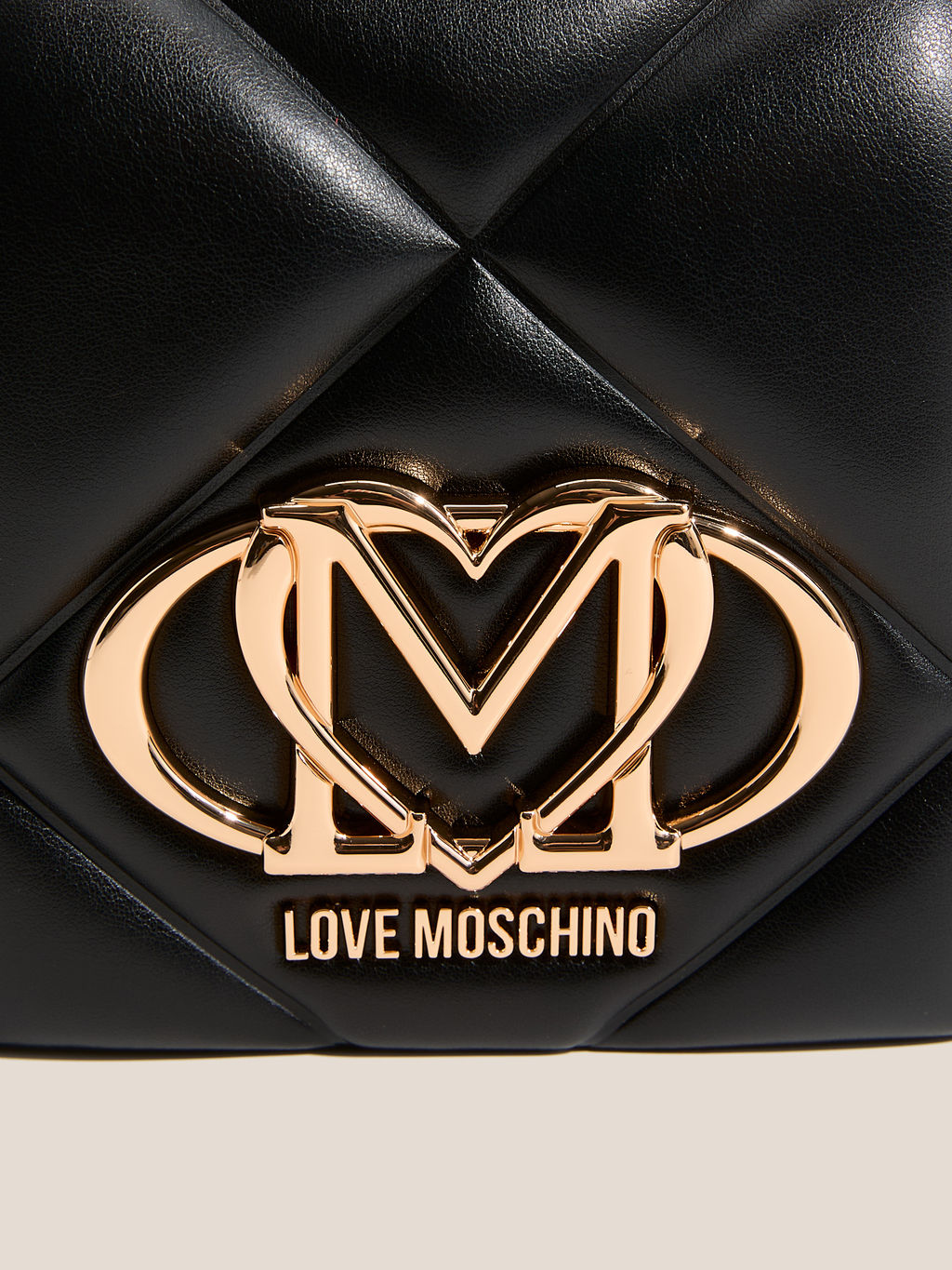 Кросс-боди LOVE MOSCHINO EMBOSSED Q Артикул 4561038, черный  фото 3