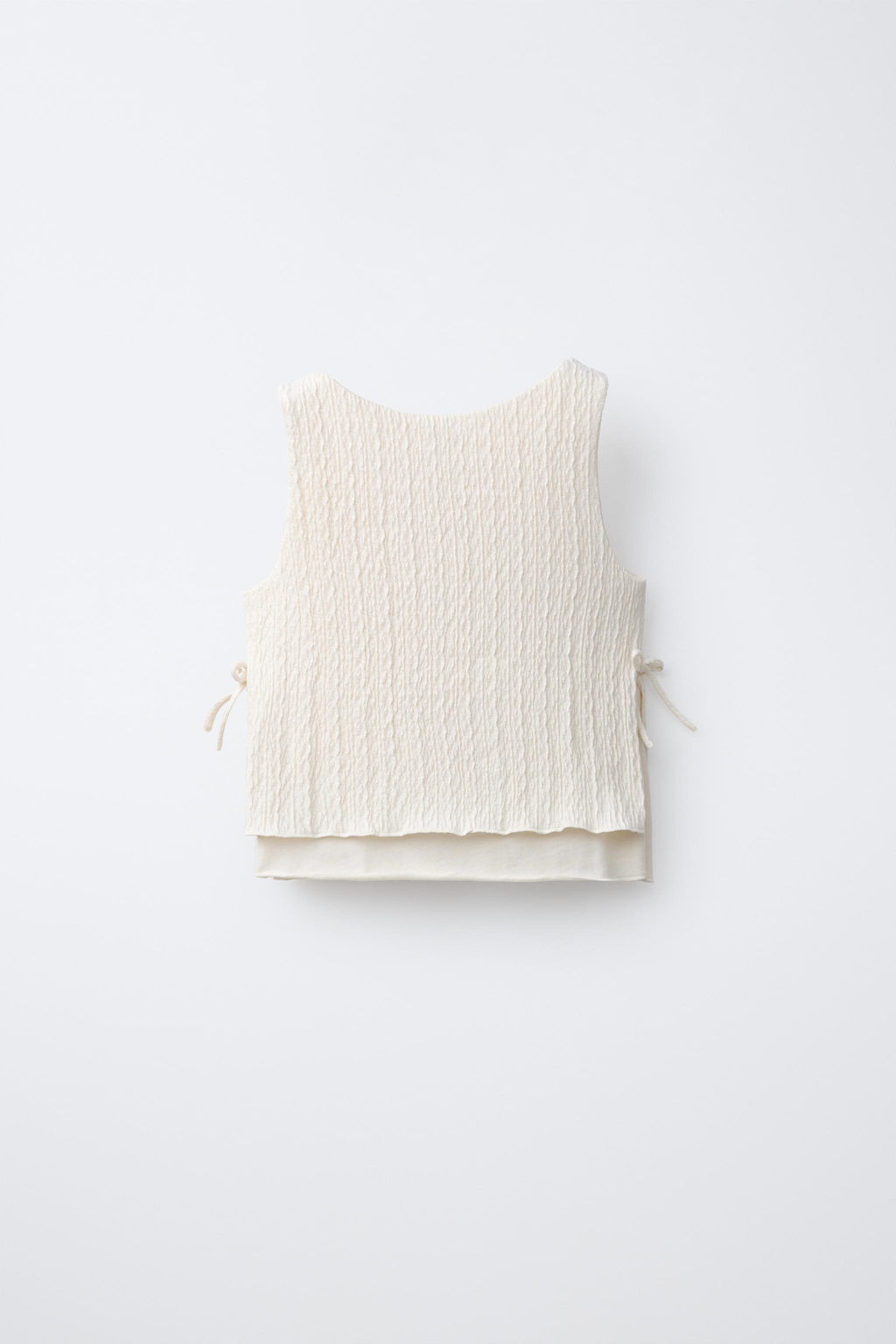 TOP PUNTO CROCHET FLORES / Crudo - Zara фото 4