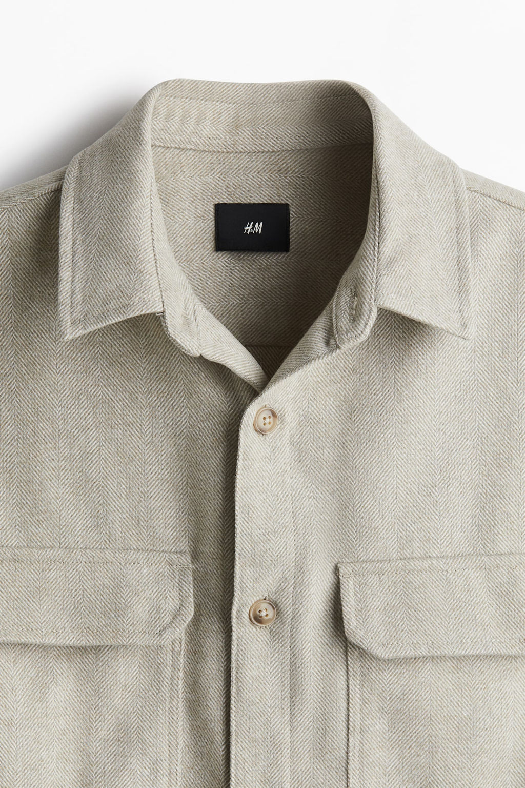 Sobrecamisa de fieltro Regular Fit - H&m фото 7
