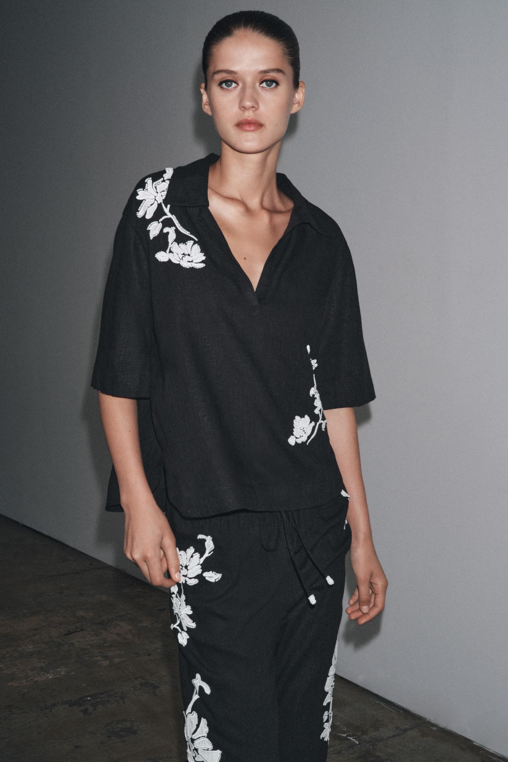 BEADED EMBROIDERY SHIRT ZW COLLECTION - Zara фото 13