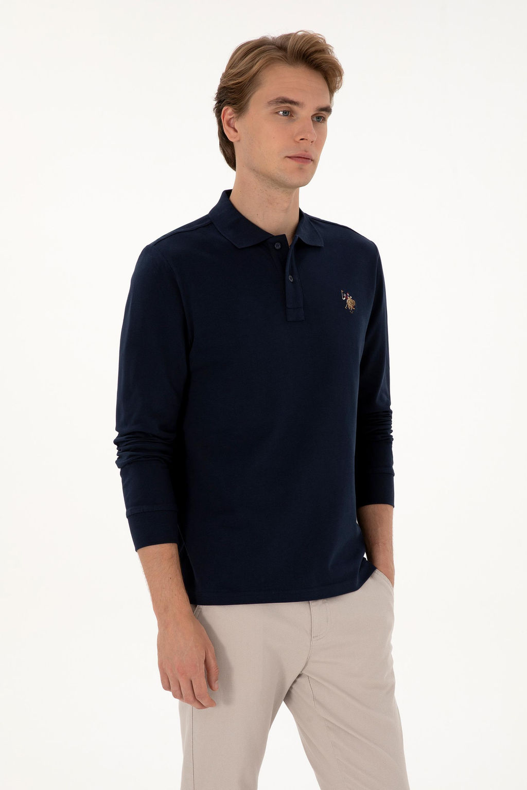 Erkek Lacivert Basic Sweatshirt Sepette S_rpriz _ndirim - U.s. polo assn фото 3