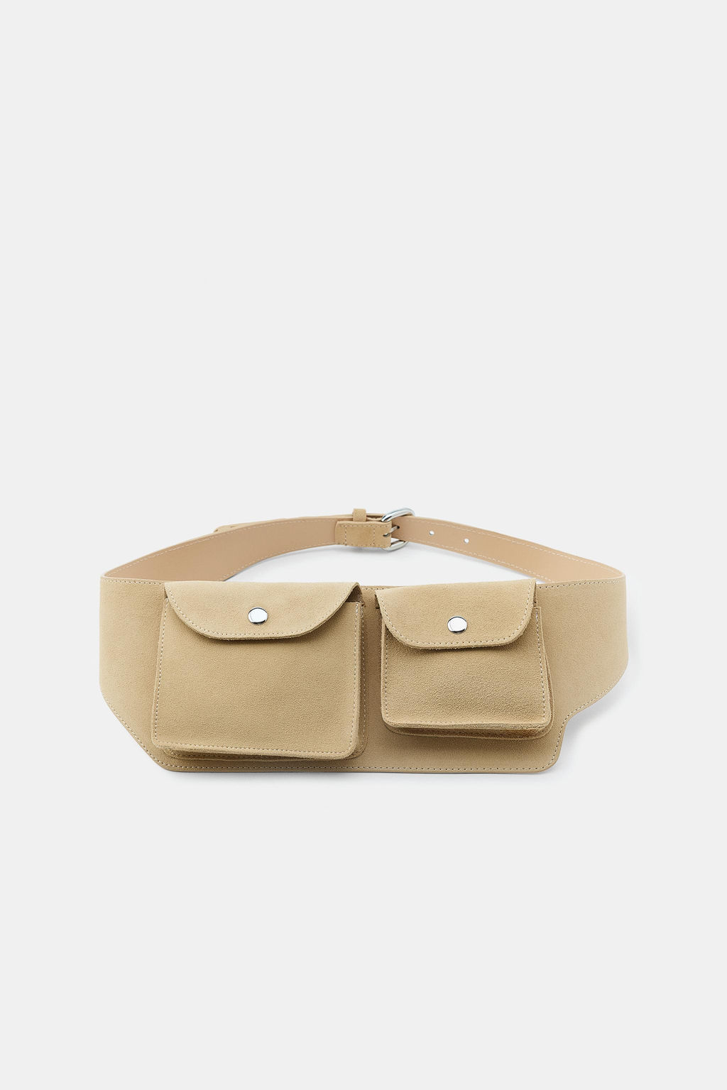 100% LEATHER BELT BAG WITH POCKETS - Zara фото 2