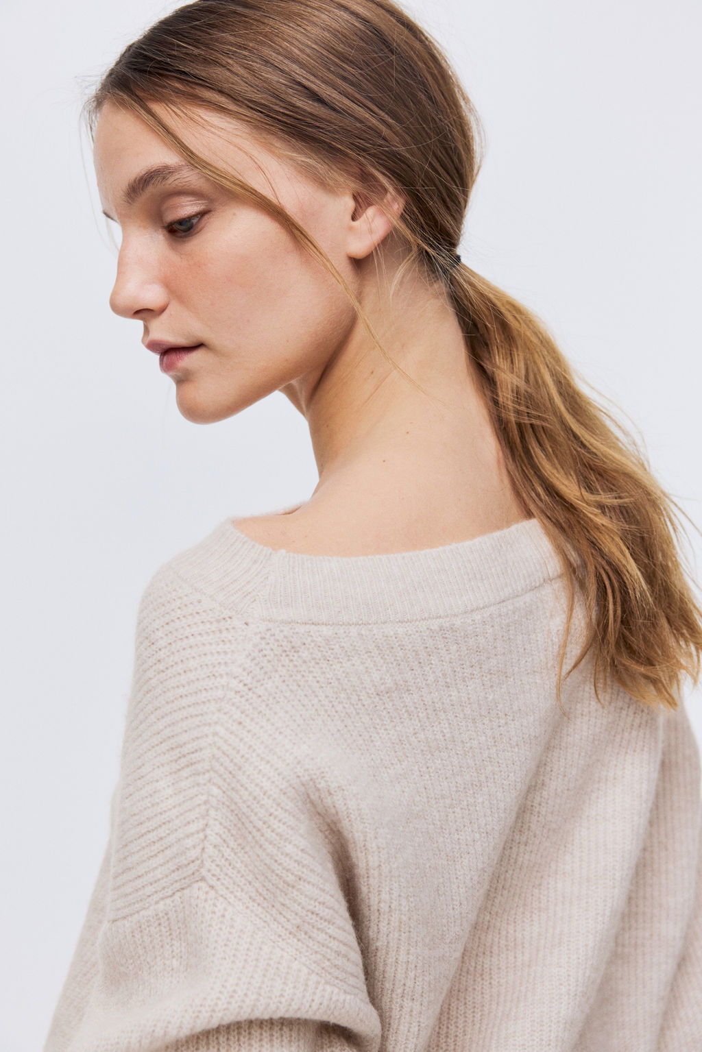Jersey oversize con escote barco - H&m фото 8
