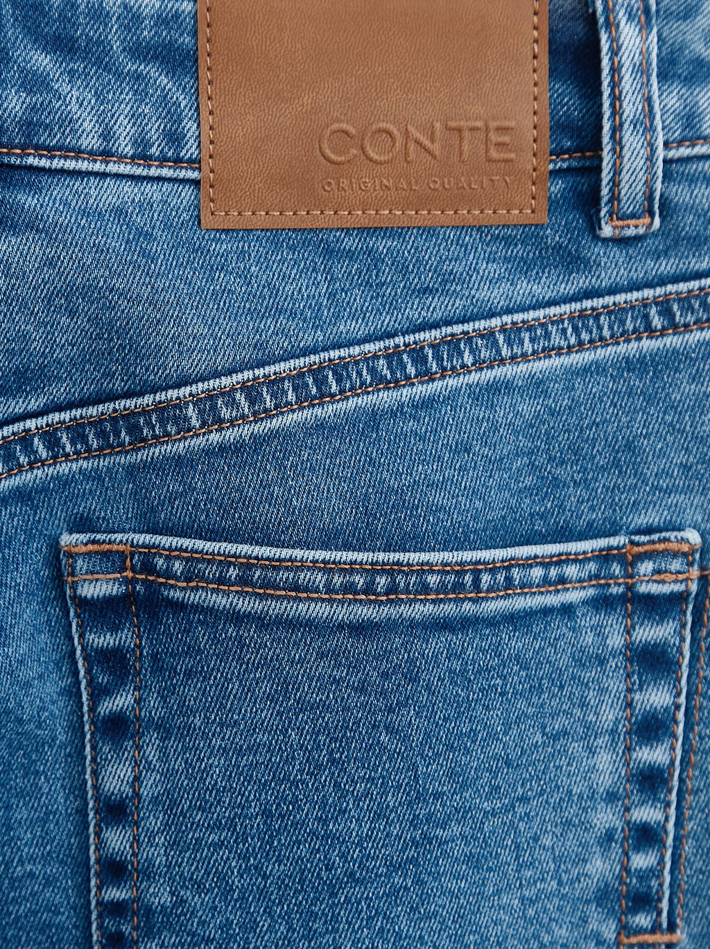 CONTE CON-636 Джинсы wide leg из eco-friendly денима dark blue