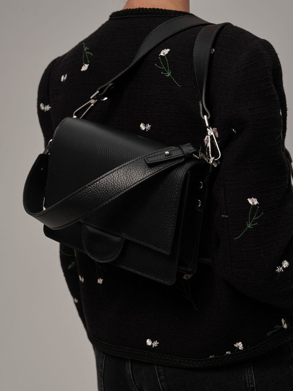 Сумка через плечо Deboro 30574 черная