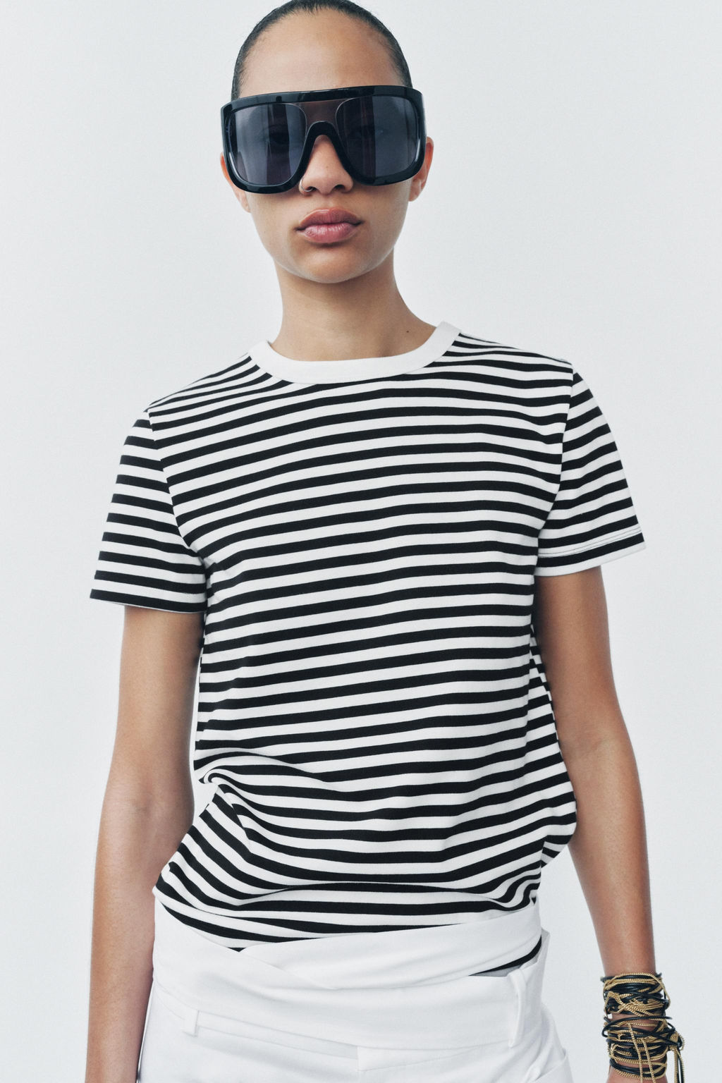 SHORT SLEEVE INTERLOCK T-SHIRT - Zara фото 15