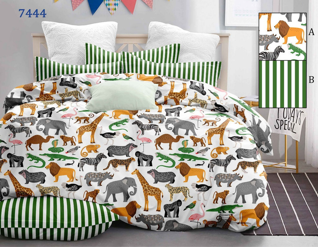 Постельное белье - Бязь Зоопарк Ясельный - Luteks фото 2