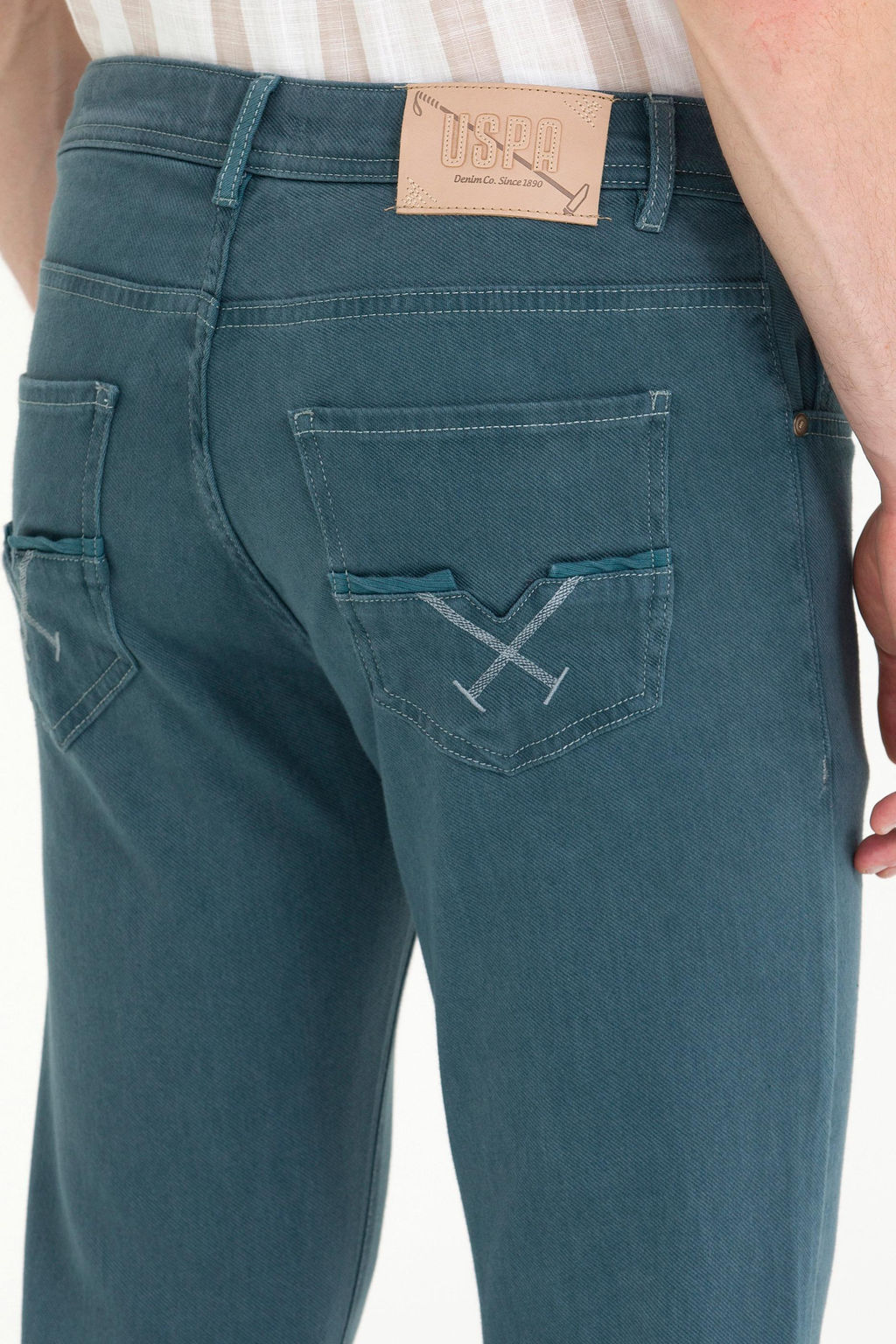 U. S. Polo Assn / Мужские мятные джинсовые брюки - U.s. polo assn фото 7