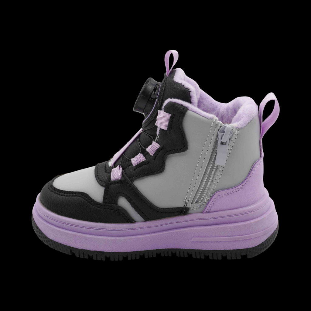 Кроссовки зимние на меху В7187-39 фиолетовые - BONCY фото 4