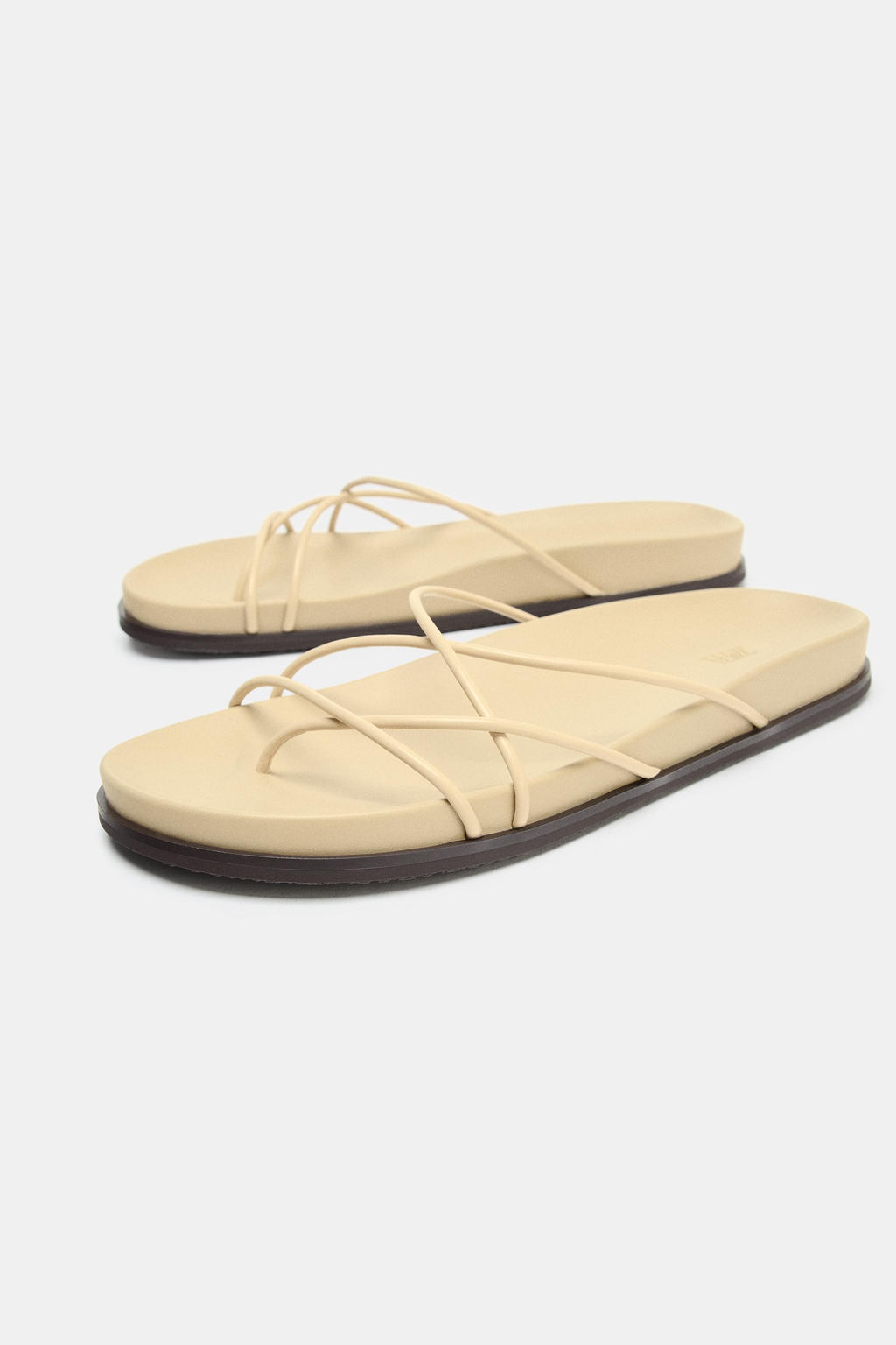 SANDALIA TIRAS CRUZADAS / Blanco Crudo - Zara фото 3