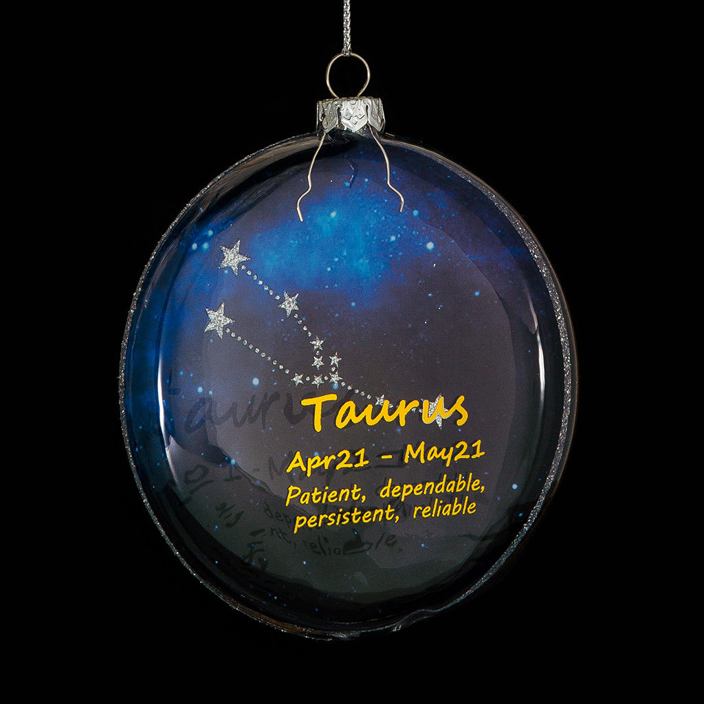 Цена за 12 шт. Украшение ErichKrause Decor Телец медальон 10см, стекло