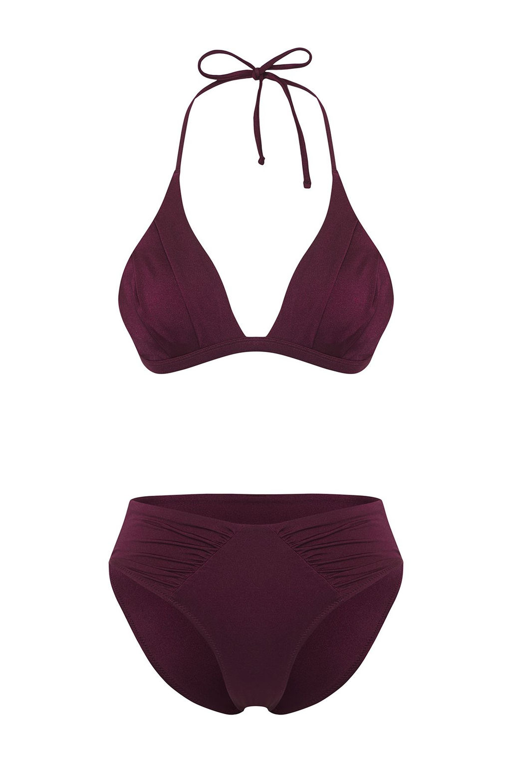 TRENDYOLMILLA Yesil Ucgen Drapeli Regular Bikini Tak?m? TBESS25BT00049  фото 5