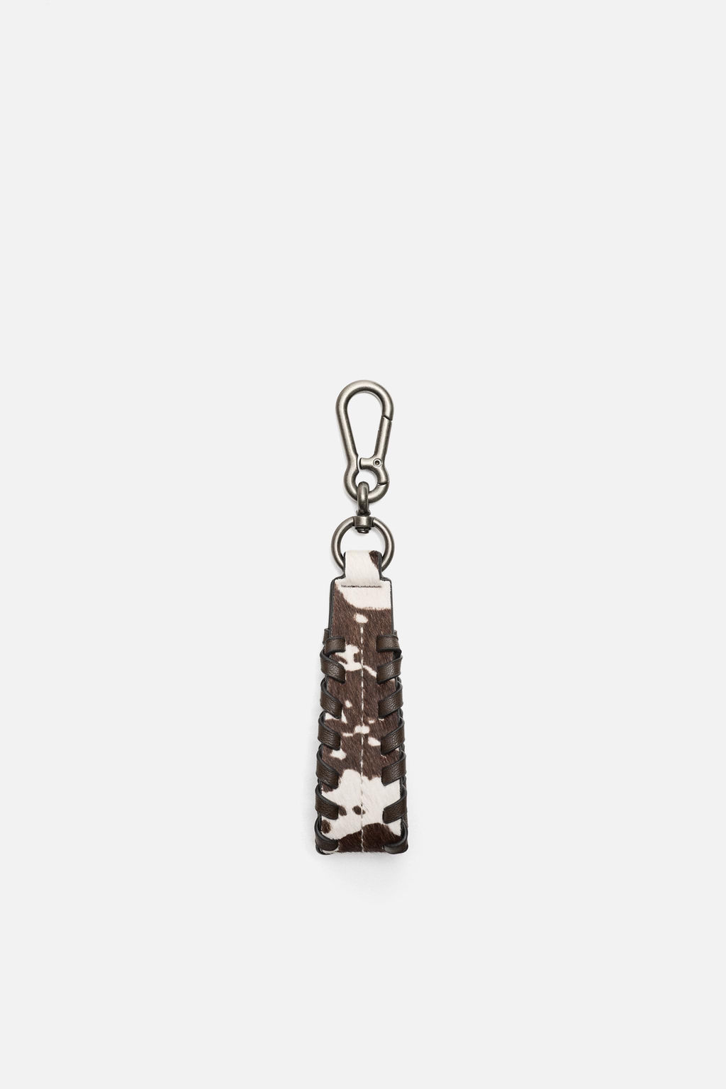 ANIMAL PRINT LEATHER KEY RING - Zara фото 4