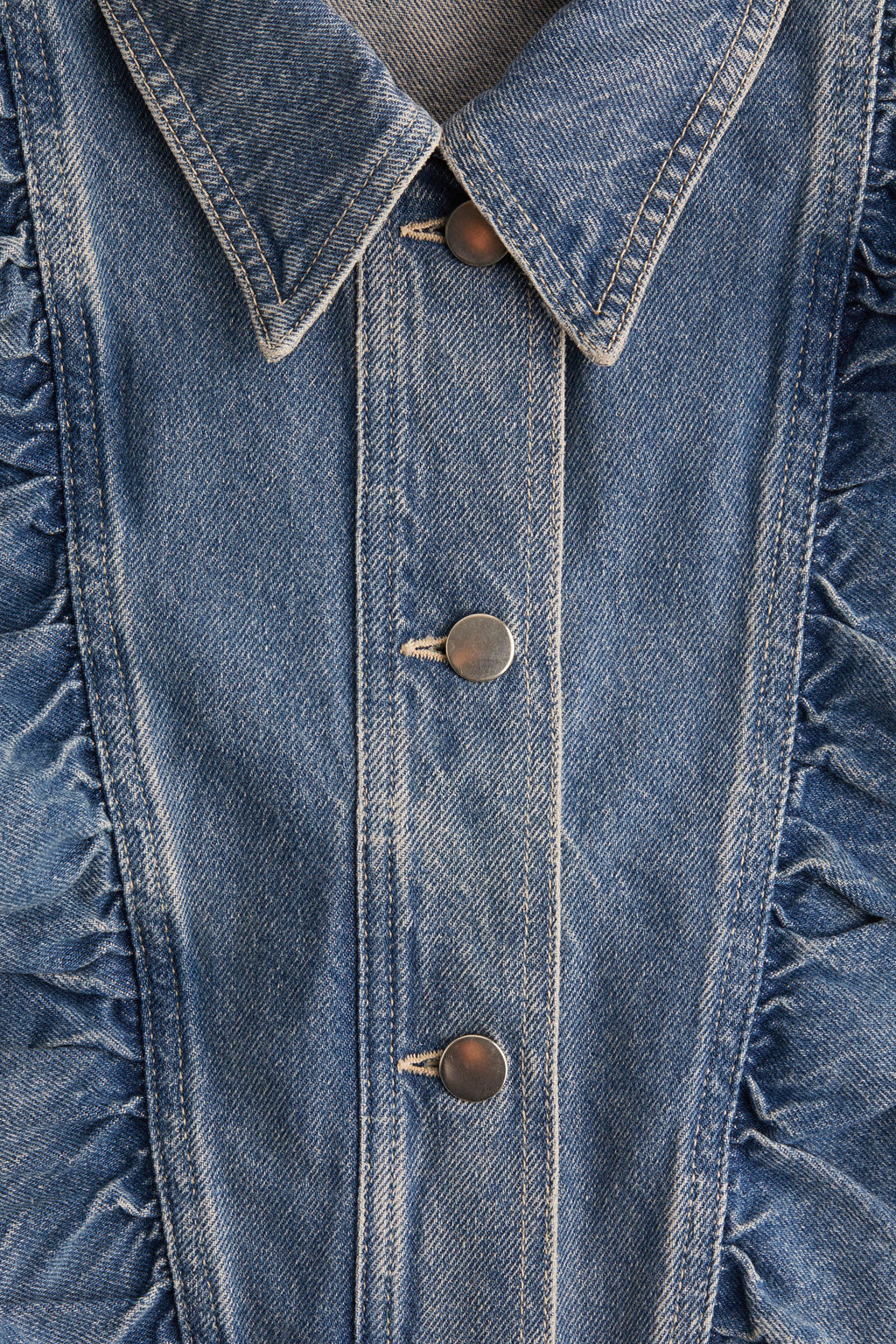 Cazadora denim con volantes - H&m фото 2