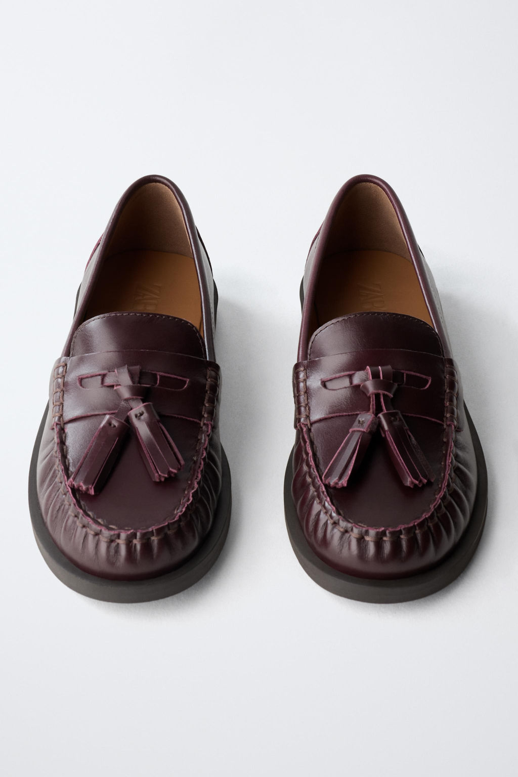 LEATHER TASSEL LOAFERS LIMITED EDITION - Zara фото 4