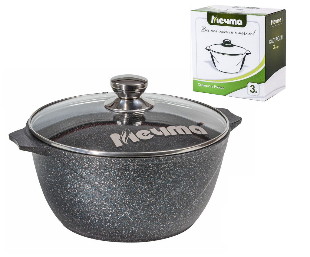 ГРАНИТ STAR Кастрюля 3,0л, арт. 43803