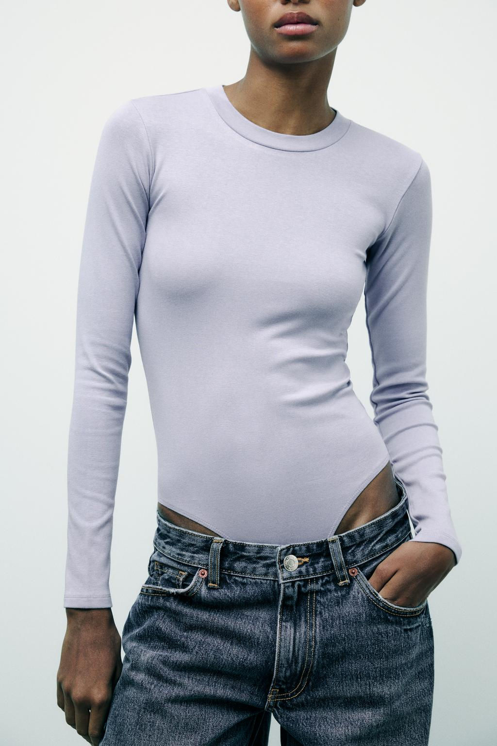 COTTON MODAL BODYSUIT - Zara фото 26