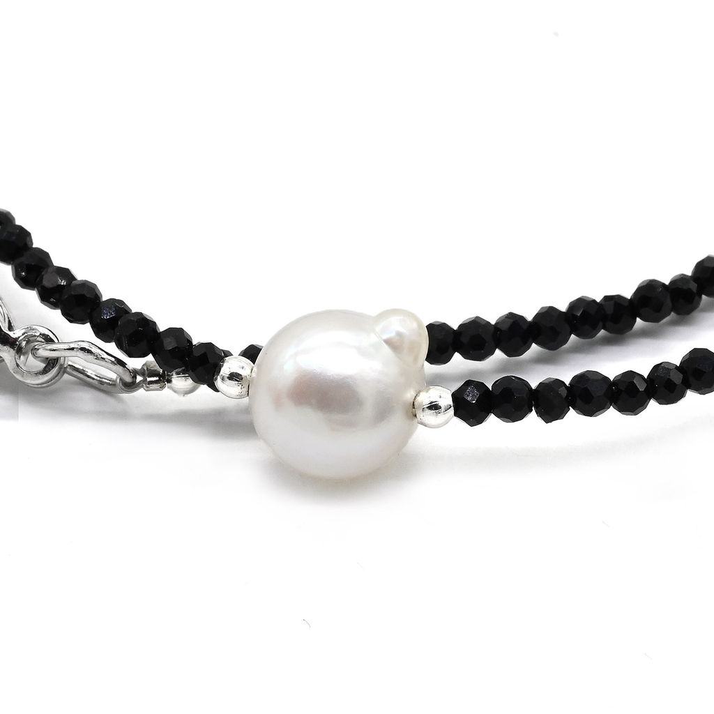 Чокер из шпинели шарик граненый 2мм с подвеской из циркона, 38см Радуга камня  фото 6