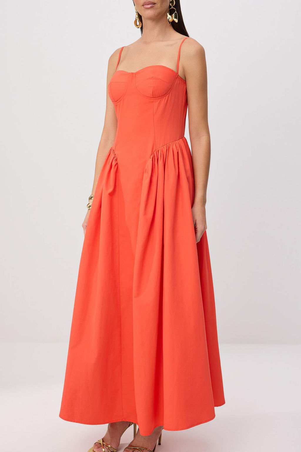 Nar _i_e_i D_z Dokuma Poplin Maxi Astars_z __k/Gece Elbise - Trendyolmilla фото 3