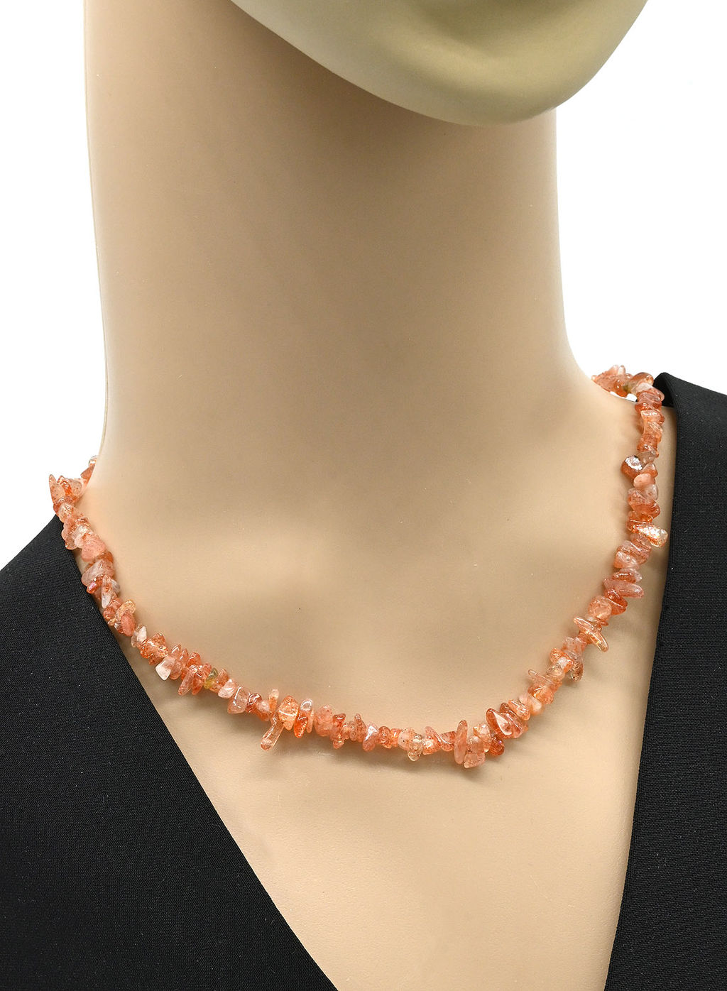 Бусы крошка из солнечного камня (гелиолит), 40см