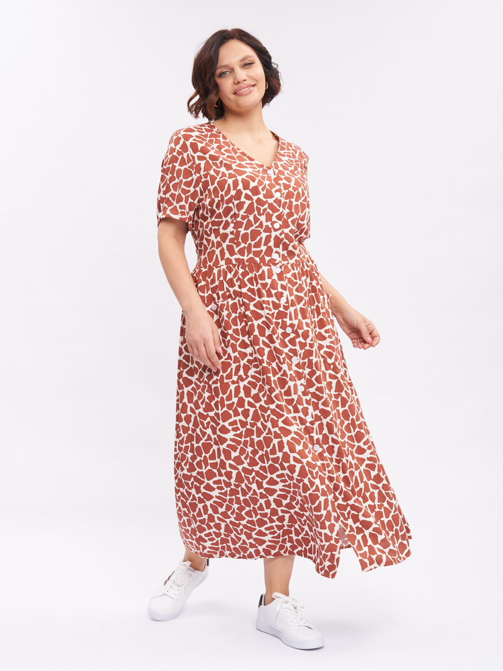 Платье анималистическое ZPP78504CAM34 - Артесса фото 7