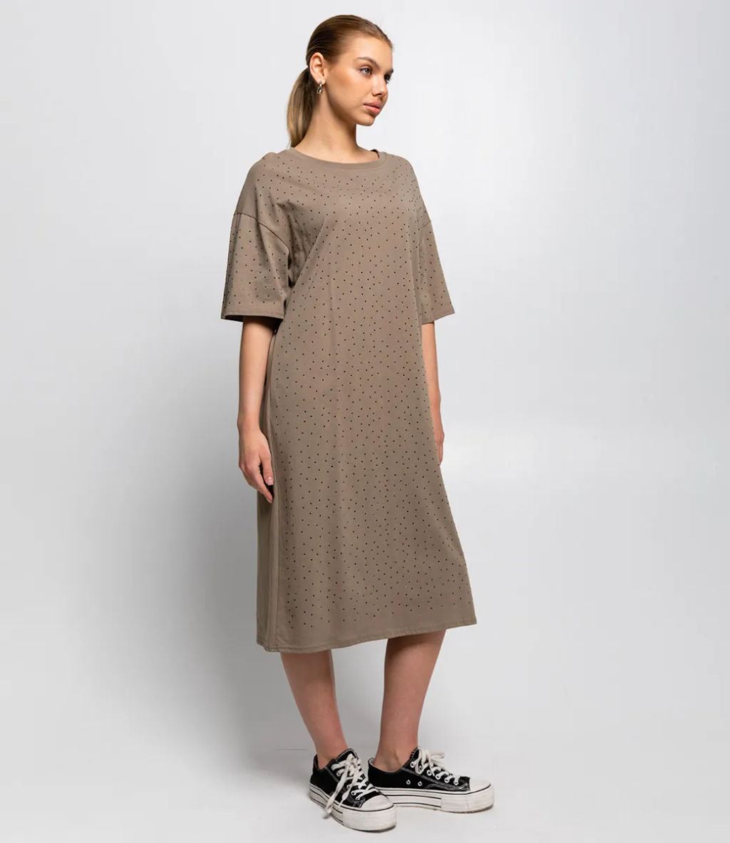 Платье #КТ12012, хаки