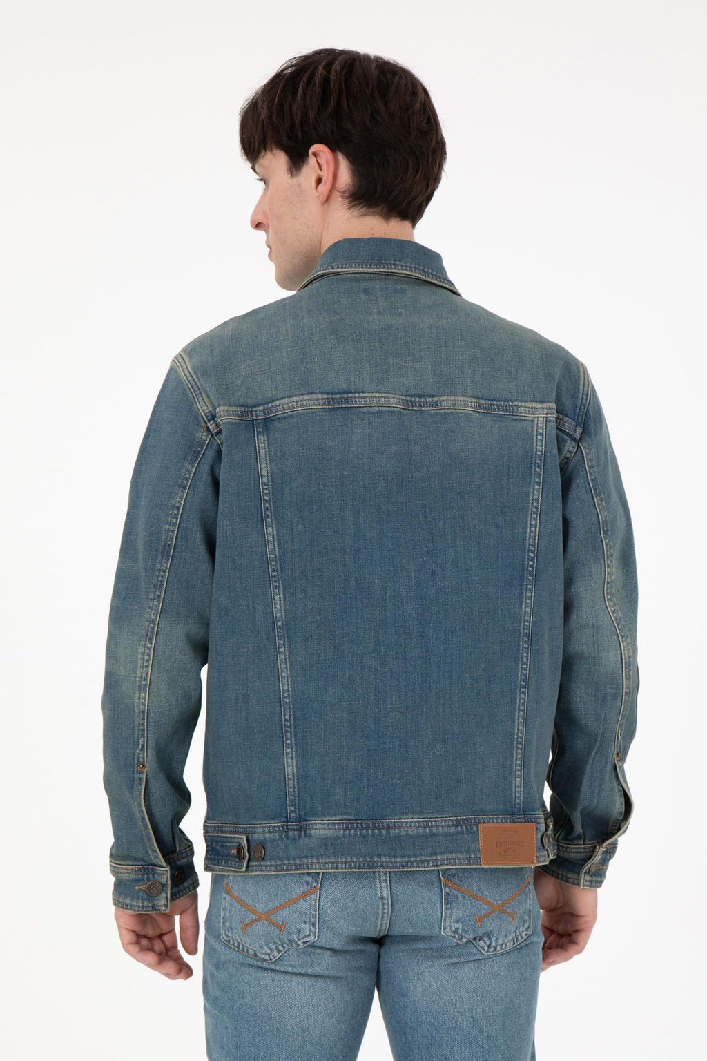 Мужская зеленая джинсовая рубашка Неожиданная скидка в корзине - U.s. polo assn фото 5