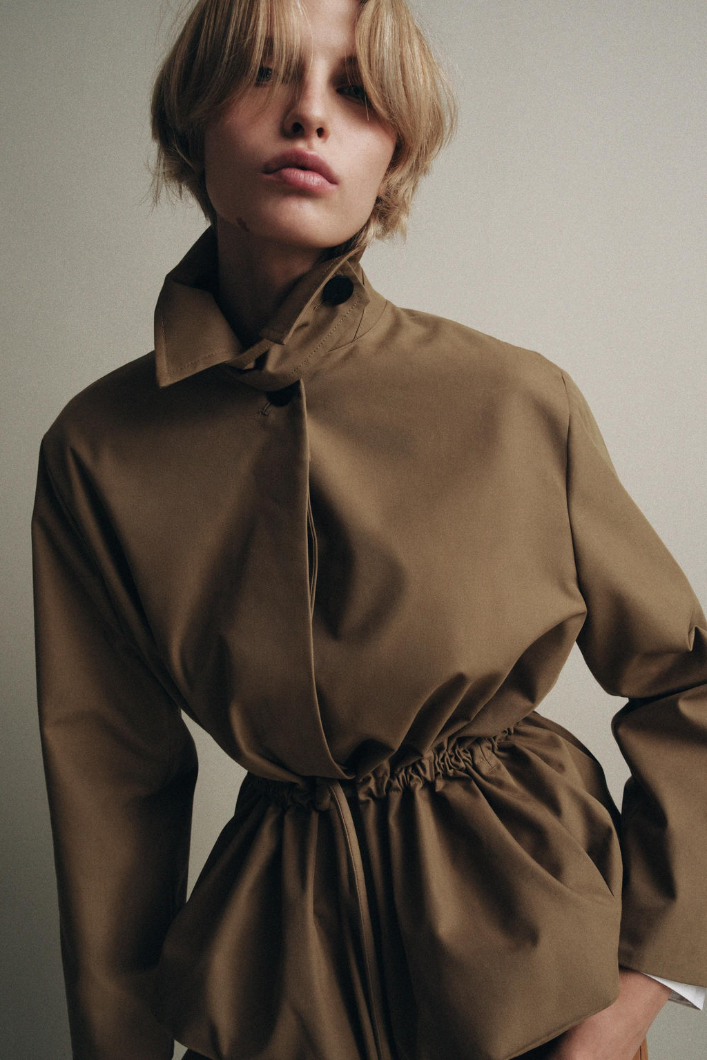 ZW COLLECTION SHORT PARKA WITH ADJUSTABLE WAIST - Zara фото 12