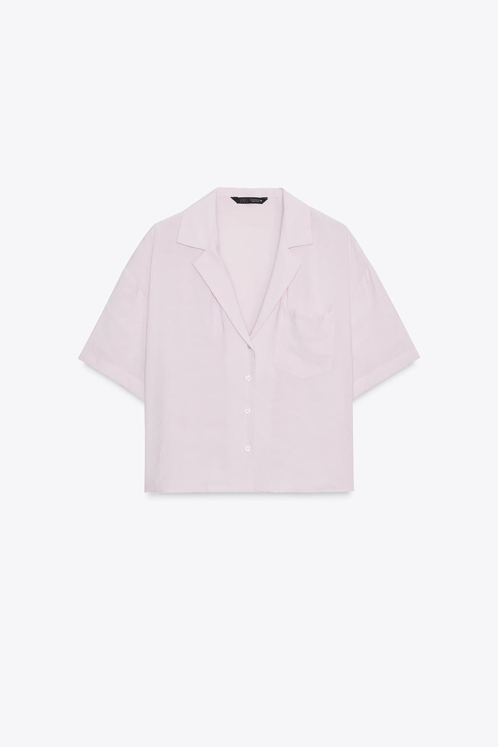 FLOWING SHIRT WITH POCKET - Zara фото 5