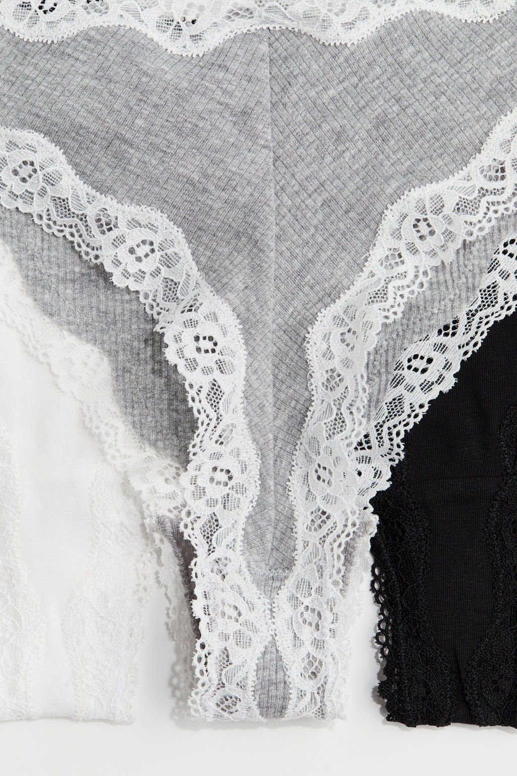 Pack de 5 bragas Brazilian de algodon y encaje - H&m фото 3