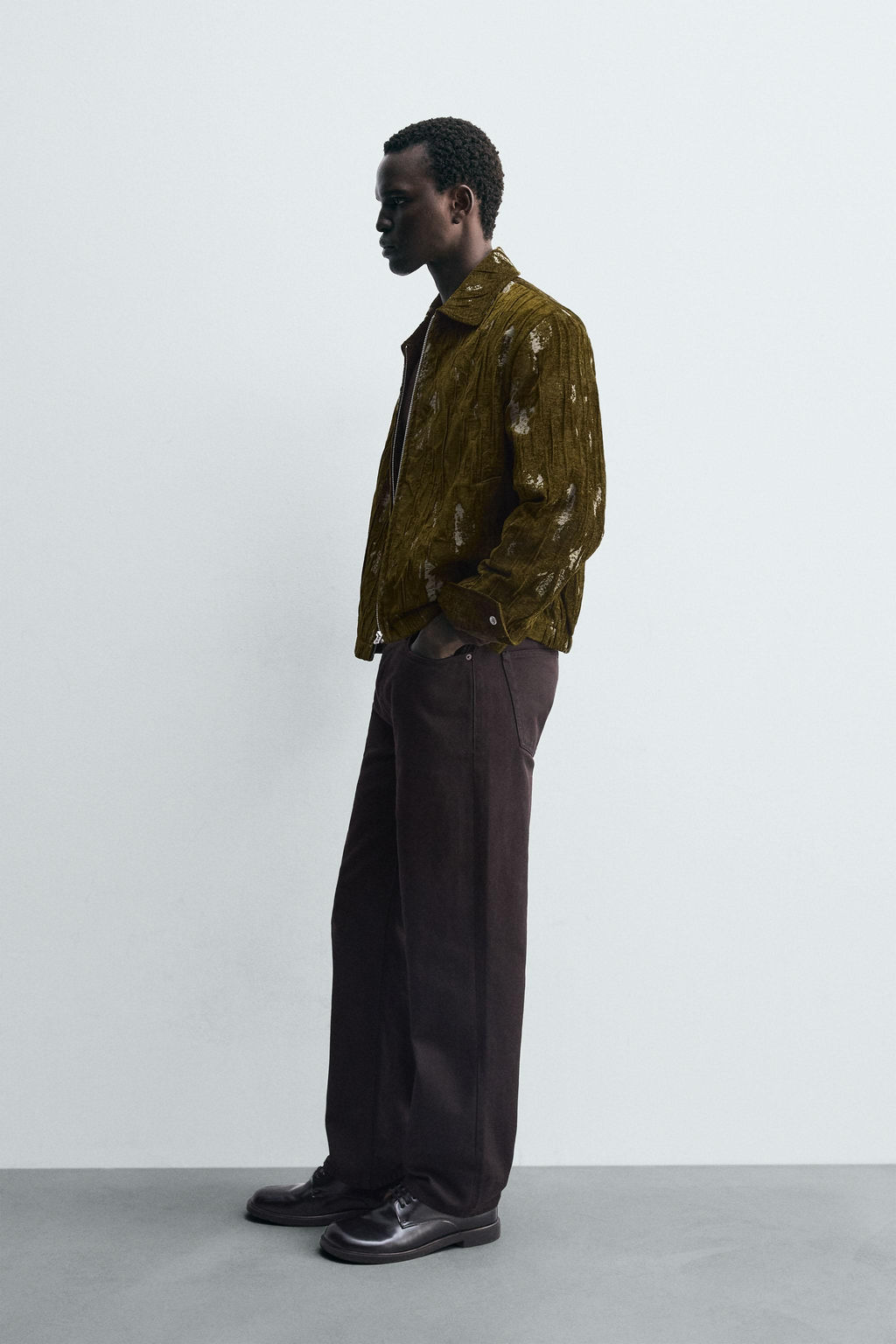 TEXTURED JACQUARD JACKET - Zara фото 4