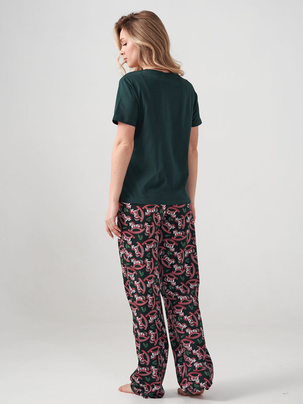 Пижама 100% хлопок женская Лошадка - Оптима фото 7