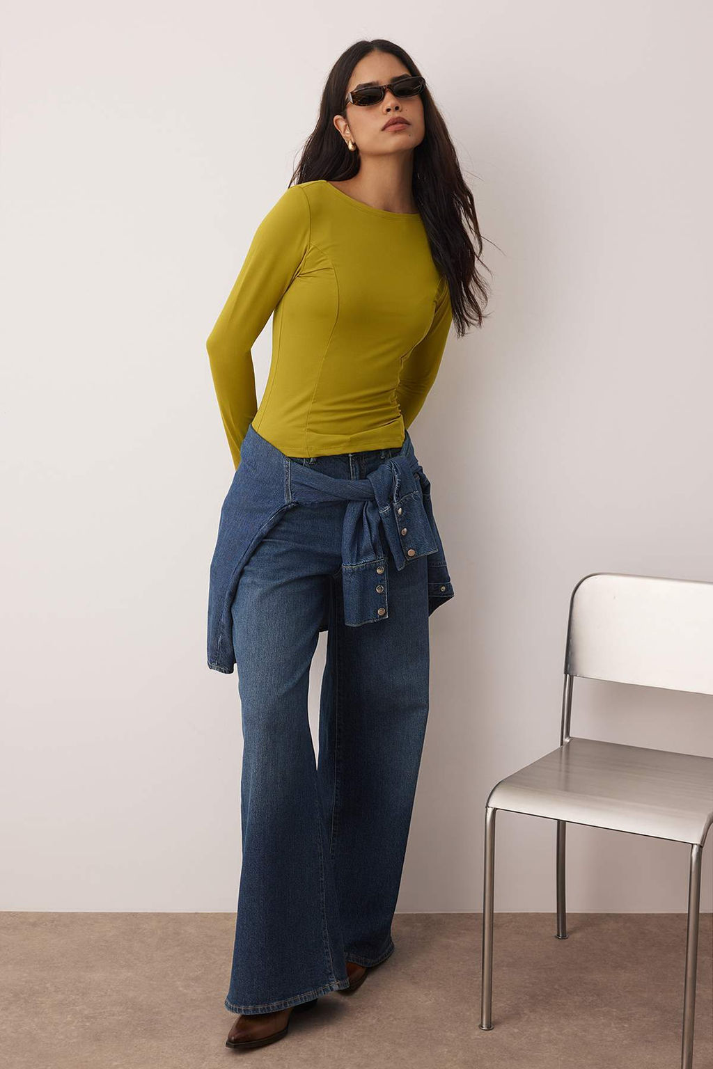 Siyah Fitted/Vucuda Oturan Uzun Kollu Kay?k Yaka Esnek Orme Bluz TWOAW26BZ00108 - Trendyolmilla фото 6