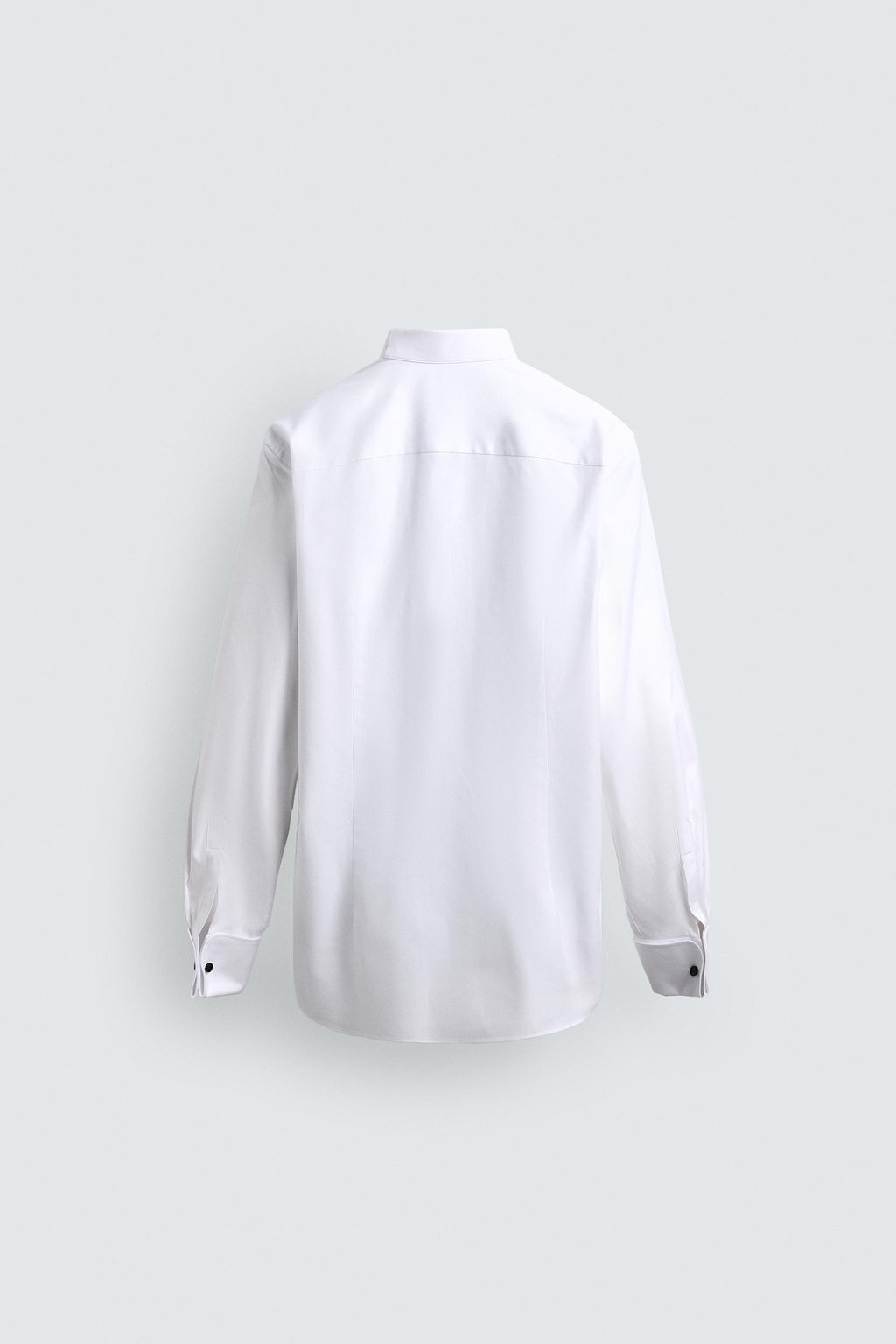 CAMISA SMOKING PU?O GEMELO / Blanco - Zara фото 8