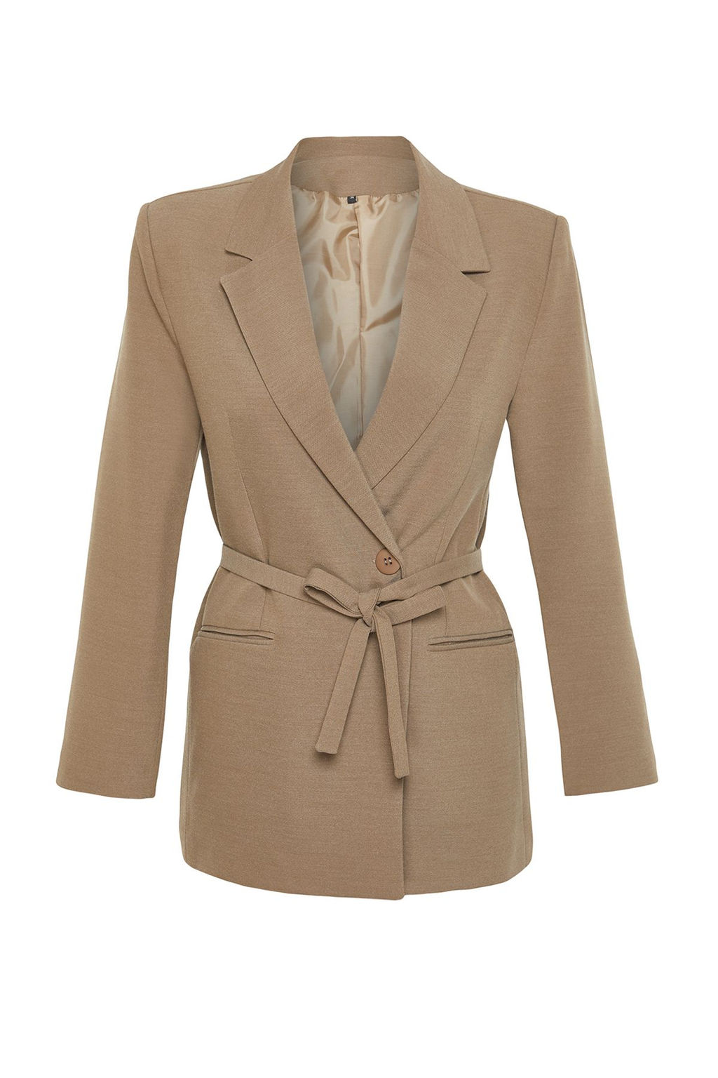 TRENDYOLMILLA Limited Edition Tas Baglama Detayl? Poliviskon Dokuma Blazer Ceket TWOSS24BC00037 фото 8