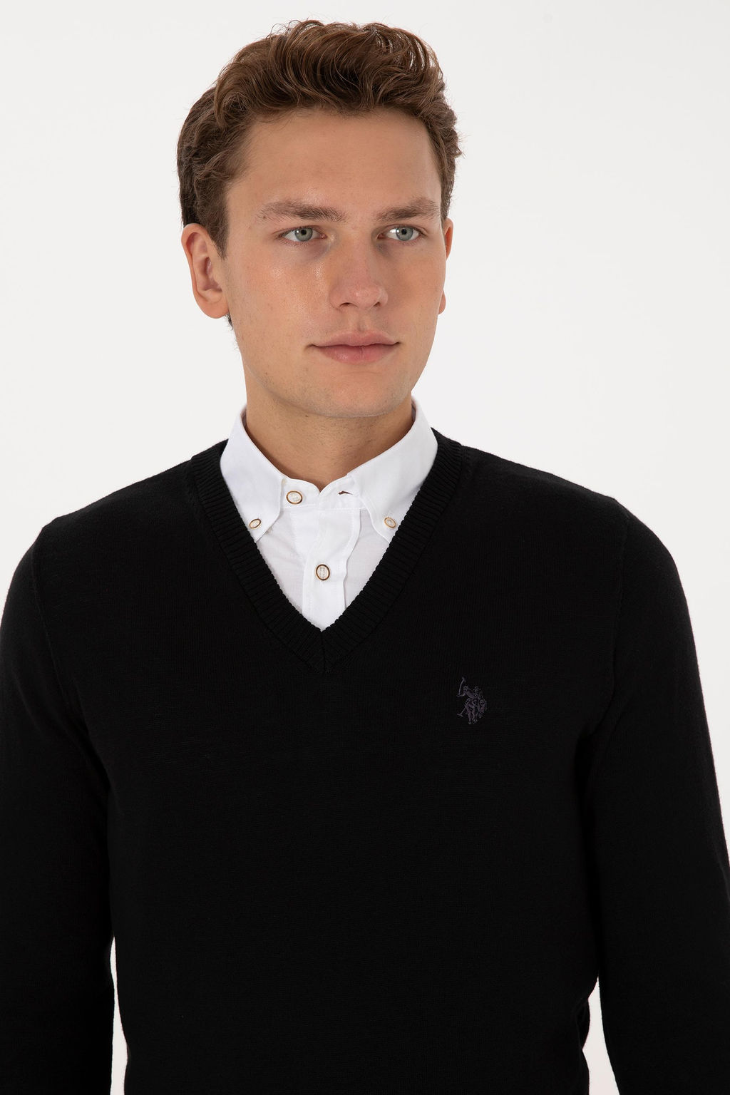 Erkek Siyah Basic Kazak - U.s. polo assn фото 2