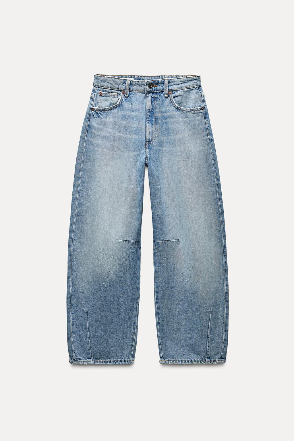 TRF MID-RISE BAGGY BALLOON JEANS - Zara фото 5