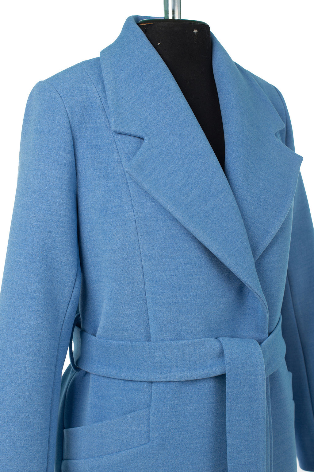 01-11153 Пальто женское демисезонное (пояс) - El podio фото 10