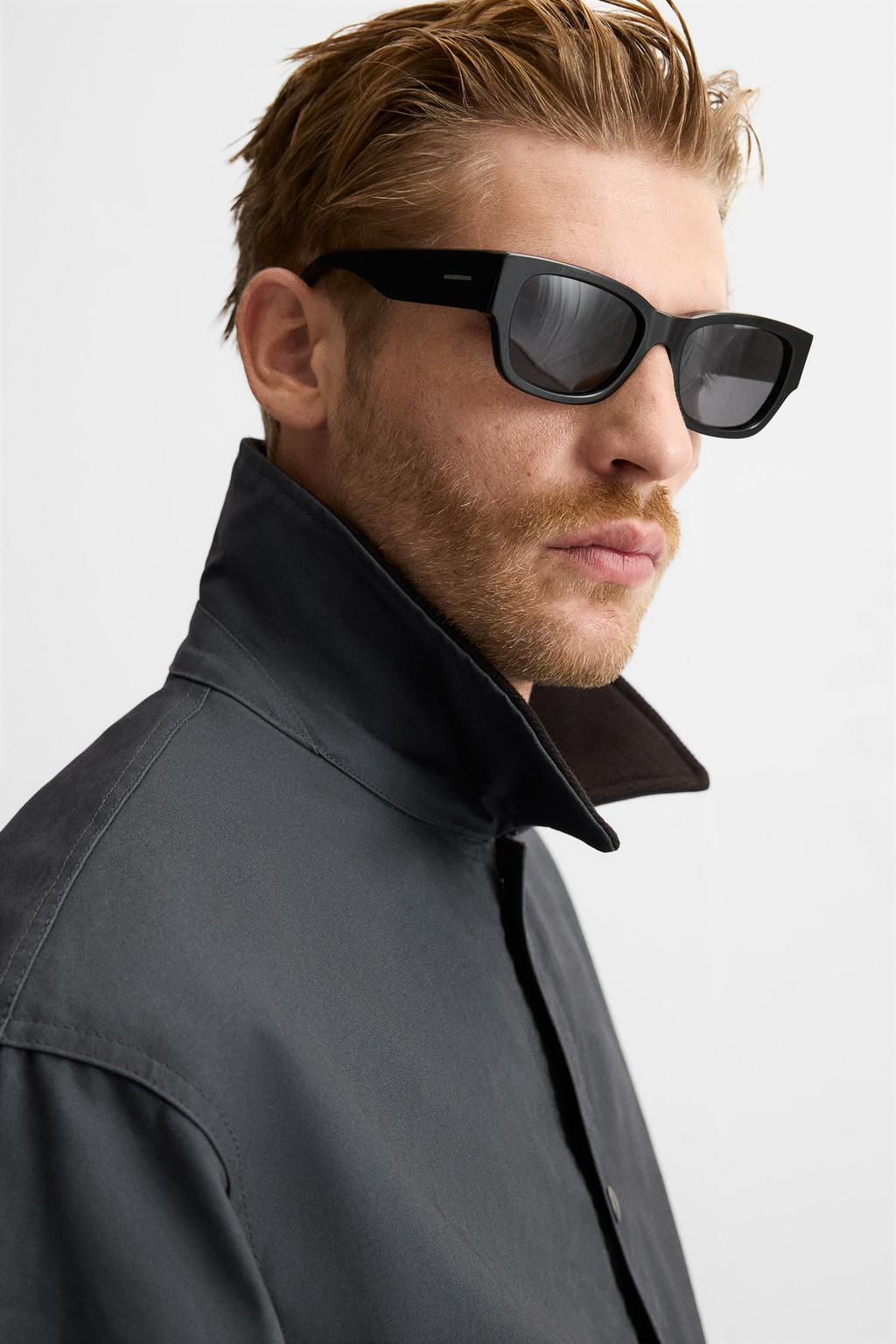 CONTRAST COLLAR CROPPED FIT JACKET - Zara фото 6