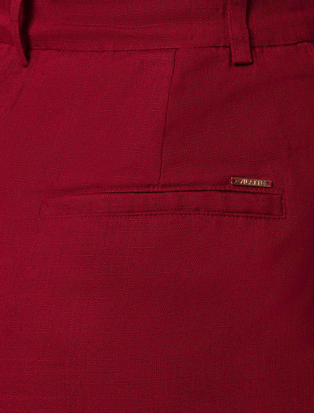 VILATTE / Свободные брюки изо льна с вискозой фото 6
