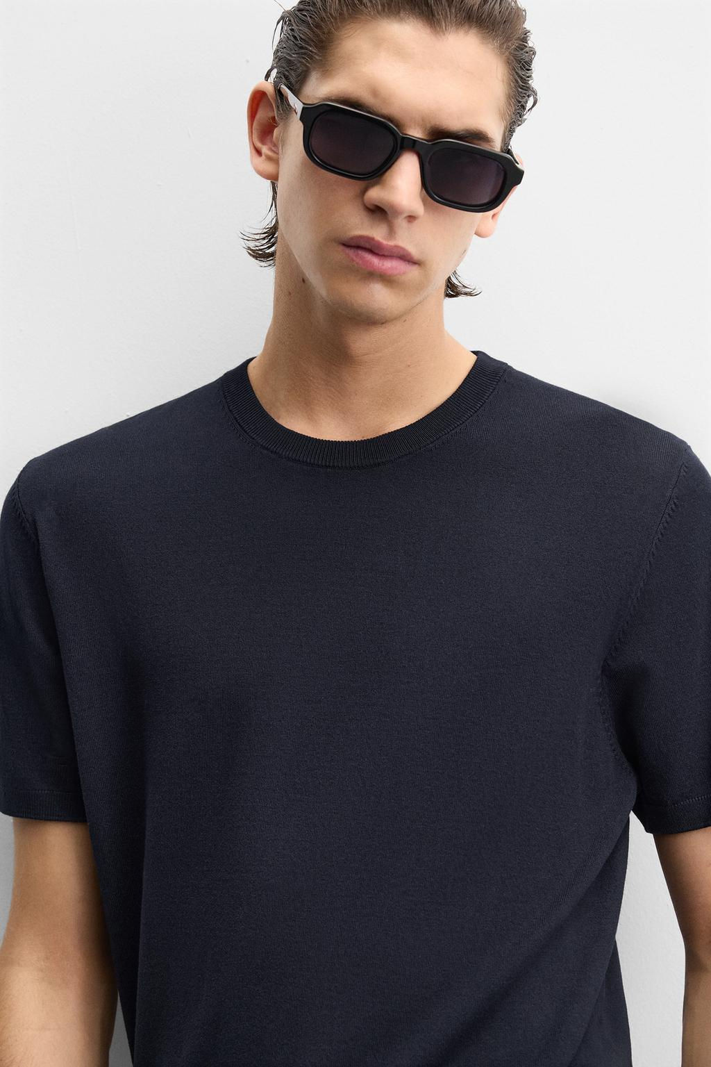 FLOWING KNIT T-SHIRT - Zara фото 21