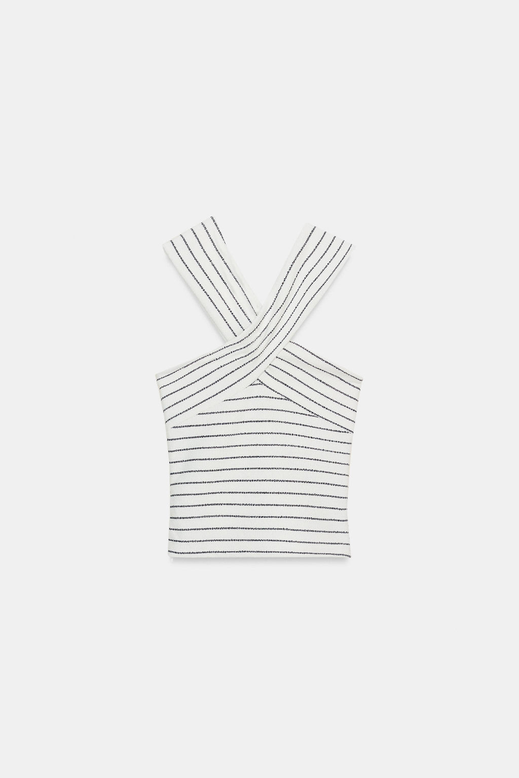 TOP CRUZADO BOUCL? / Blanco / Marino - Zara фото 7