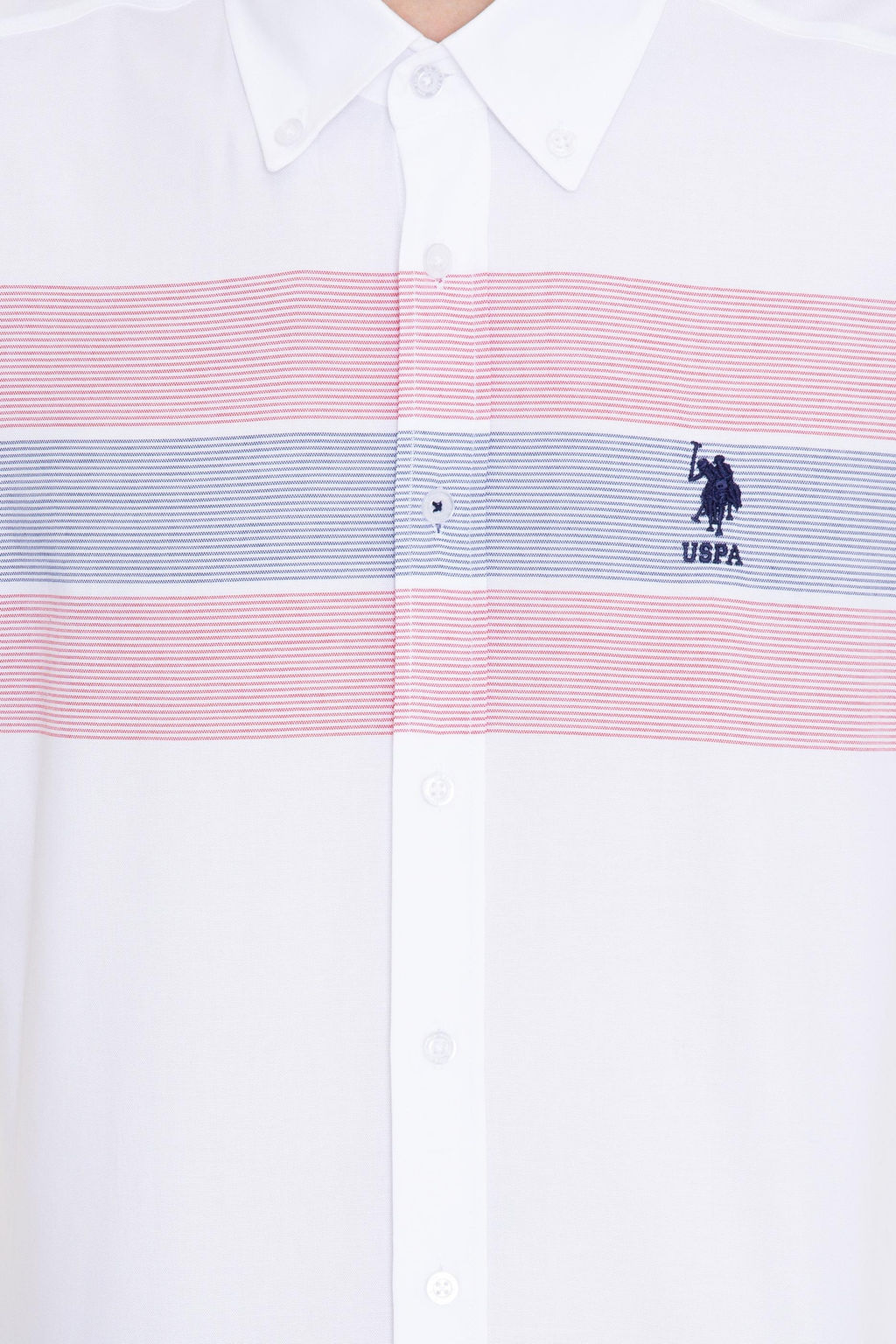 Мужская красная рубашка с длинным рукавом - U.s. polo assn фото 6