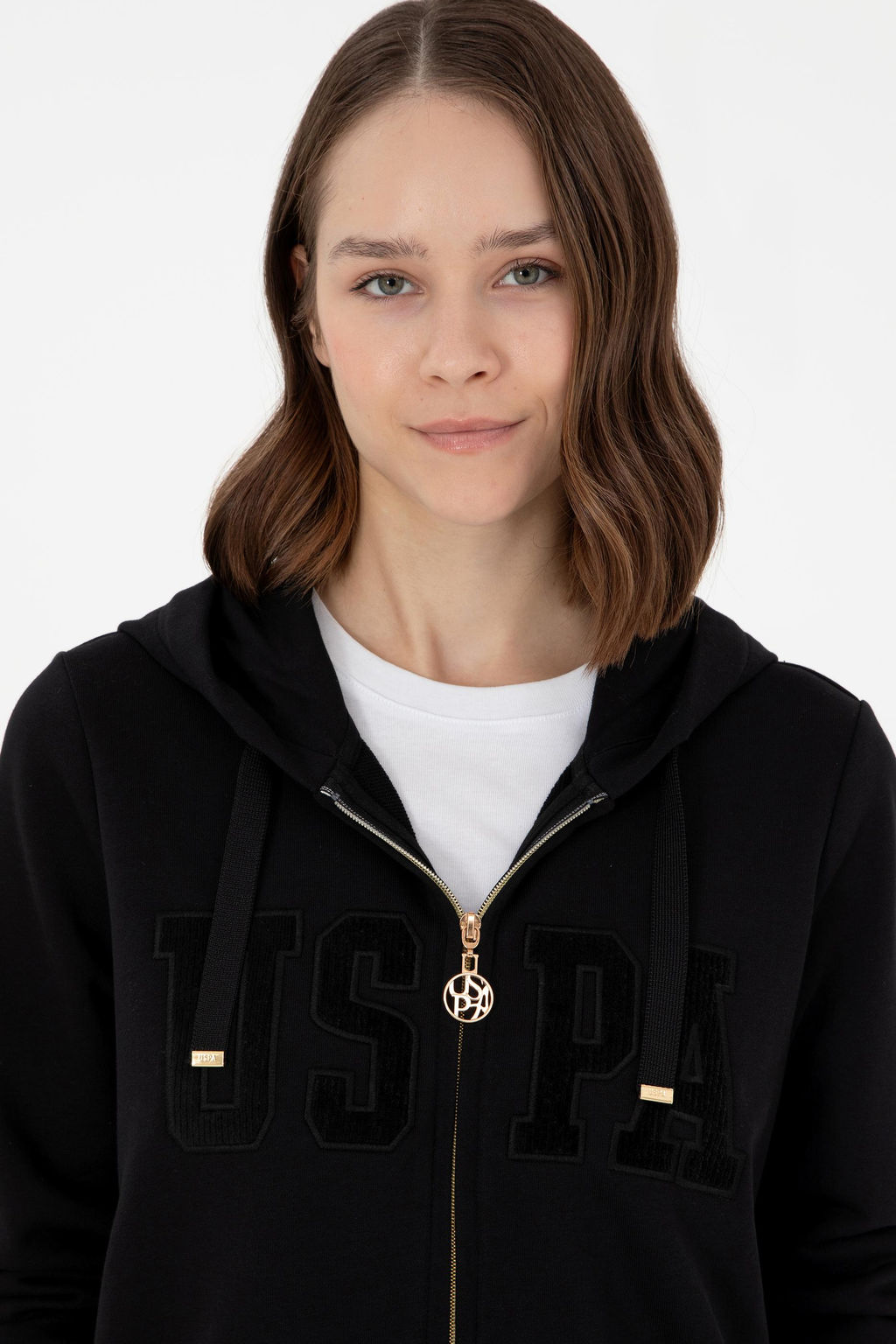 Женский черный свитшот Неожиданная скидка в корзине - U.s. polo assn фото 2