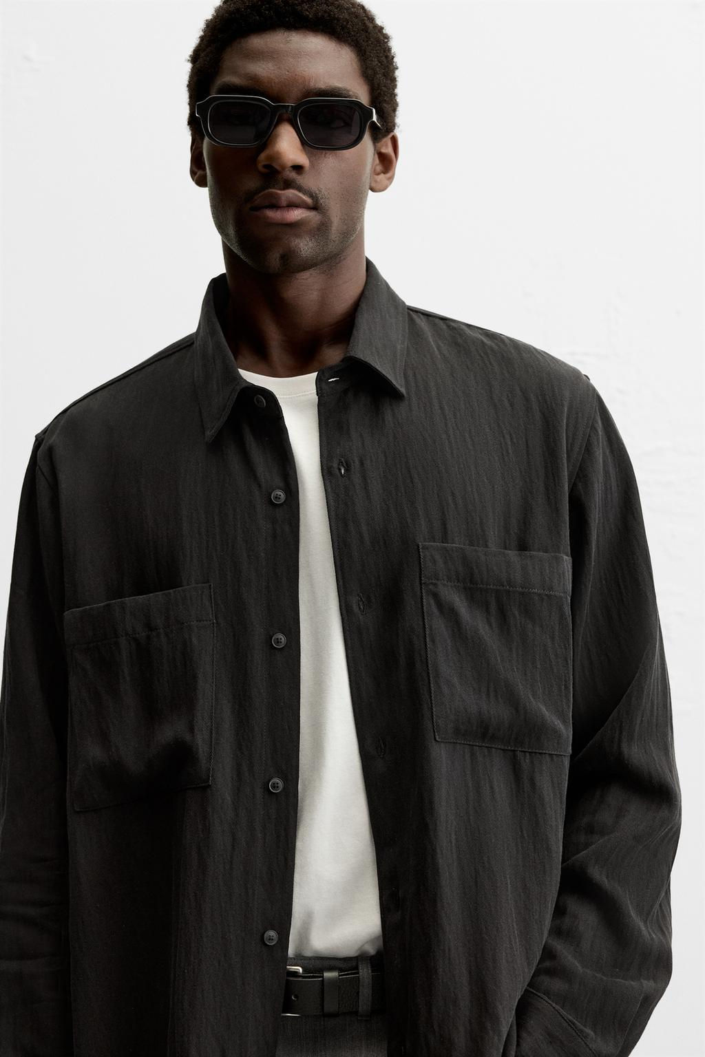 LYOCELL - VISCOSE SHIRT - Zara фото 5